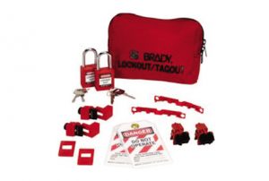 Brady-Kit-Bolsa-Portátil-para-Bloqueio-Disjuntores-120/227V-com-Cadeados-de-Plástico-JAV